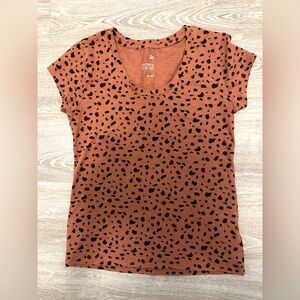 SO - slim T-shirt leopard print shirt